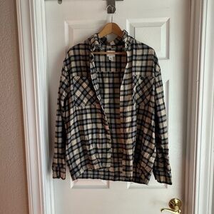 H&M Black and Tan Flannel, SUPER COMFY!!!